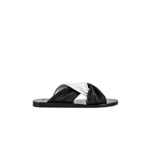 Givenchy Shoes - Givenchy Parisian Crisscross Flat Leather Sandals